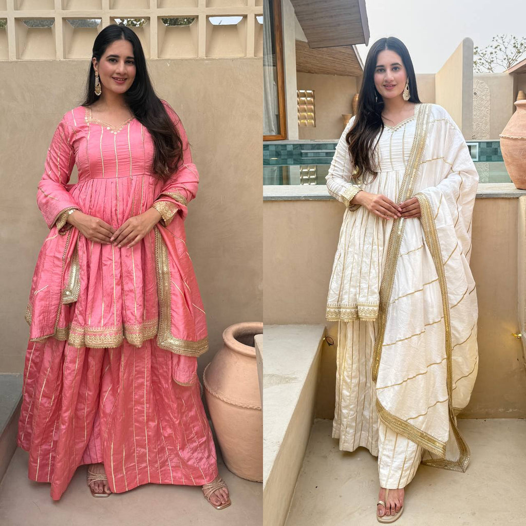Stylish Sisters Embracing Pink and White